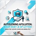 Autolening afsluiten waar moet je op letten