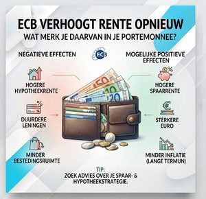 ECB verhoogt rente opnieuw: wat merk je daarvan in je portemonnee?
